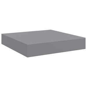 vidaXL Wisząca p&oacute;łka ścienna, szara, 23x23,5x3,8 cm, MDF