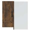 vidaXL Szafka ścienna narożna kuchenna, Kalmar, przydymiony dąb