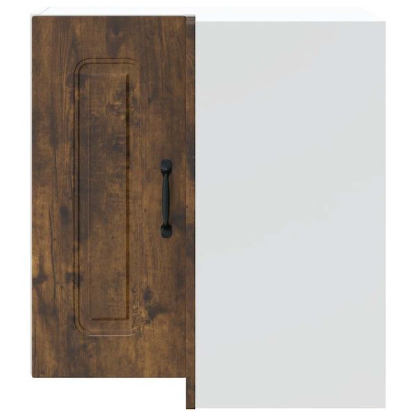 vidaXL Szafka ścienna narożna kuchenna, Kalmar, przydymiony dąb