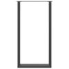 vidaXL Nogi do stołu barowego w kształcie litery U 2 szt. Antracyt 60x(110-111) cm Stal