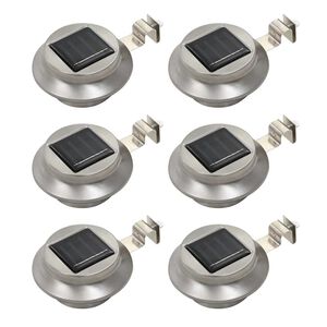 vidaXL Okrągłe lampy solarne na zewnątrz, 6 szt., LED, 12 cm, białe