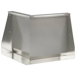 vidaXL Mur oporowy 50 x 50 x 30 cm Stal nierdzewna srebrny