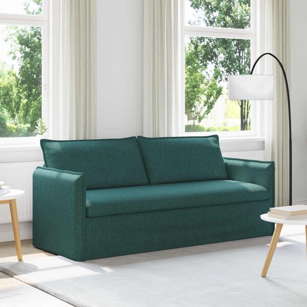 vidaXL Sofa Ciemna zieleń