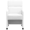 vidaXL Krzesełka jadalne na k&oacute;łkach 2 pcs Biały 58 x 65 x 98 cm