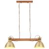 vidaXL Industrialna lampa wisząca, 25 W, mosiężna, 109 cm, E27