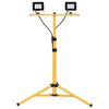 vidaXL Reflektor LED ze stojakiem, 2x20 W, zimne białe światło