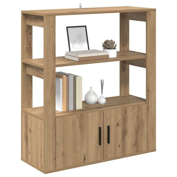 vidaXL Bufet dąb artisan 30 x 80 x 90 cm Materiał drewnopochodny