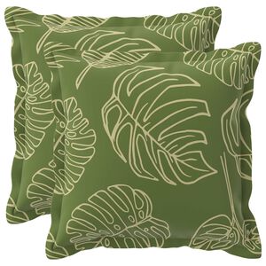 vidaXL Poszewka na poduszkę 2 szt. HOUTEN Wz&oacute;r liścia 30 x 30 cm