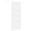vidaXL Drzwi przesuwne 93 x 232 cm Drewno inżynieryjne Biały