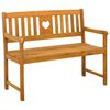 vidaXL Ławka ogrodowa naturalny 110 x 55,5 x 90 cm Lite Drewno Akacji