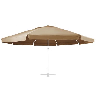 vidaXL Pokrycie do parasola ogrodowego, kolor taupe, 600 cm