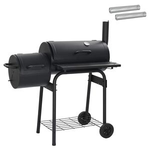 vidaXL Grill na świeżym powietrzu 103 x 60 x 113 cm Stal Czarny