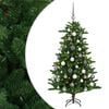 vidaXL Sztuczna choinka z bombkami 120 cm 150 LED Ciepła biel