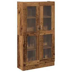 vidaXL Szafka, stare drewno, 82,5x30,5x150 cm, materiał drewnopochodny