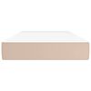 vidaXL Materac kieszeniowy, cappuccino, 120x190x20 cm, sztuczna skóra