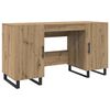vidaXL Biurko dąb artisan 140 x 50 x 75 cm Materiał drewnopochodny