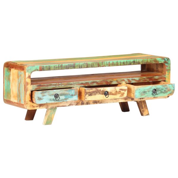 vidaXL Szafka pod telewizor, 117x30x41 cm, lite drewno z odzysku