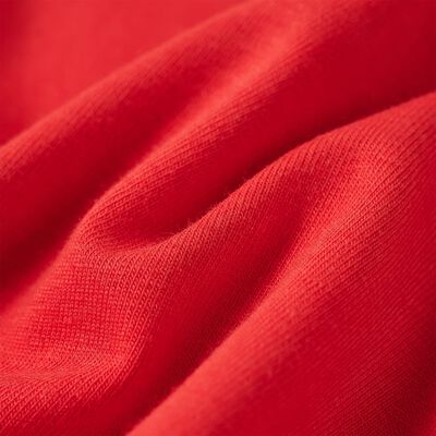 Koszulka dziecięca z długimi rękawami, czerwona, 92