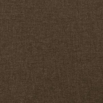 vidaXL Łóżko kontynentalne z materacem, brązowe, 200x200 cm, tkanina