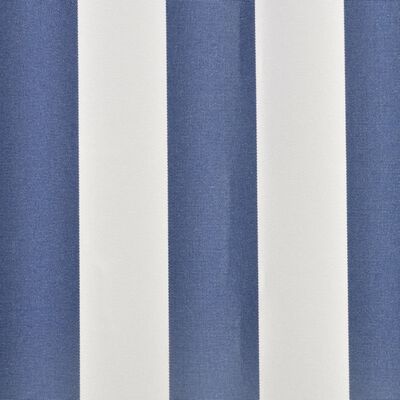 vidaXL Tkanina do markizy, niebiesko-biała, 3 x 2,5 m (bez ramy)