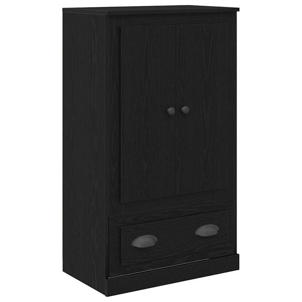 vidaXL Highboard z szufladą Czarny Dąb 60 x 35,5 x 103,5 cm