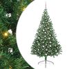 vidaXL Sztuczna choinka z oświetleniem na Boże Narodzenie 240 cm PVC