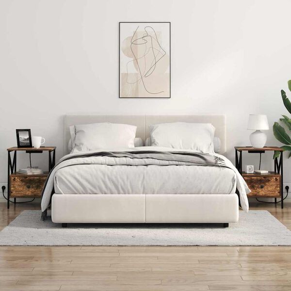 vidaXL Szafka Nocna z szufladą Dąb wędzony 41,5 x 40,5 x 55 cm