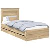 vidaXL Ramka ł&oacute;żka Dąb Sonoma 90 x 200 cm Drewno inżynieryjne