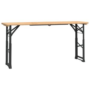 vidaXL Składany st&oacute;ł biesiadny, 170x50x75/105 cm, lite drewno jodłowe