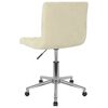 vidaXL Obrotowe krzesła stołowe, 2 szt., kremowe, aksamitne