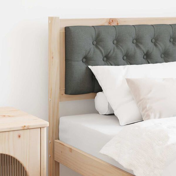 vidaXL Zagłówek Inny brązowy i ciemnoszary 75 cm Lite drewno sosnowe