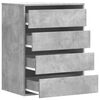 vidaXL Komoda, szarość betonu, 60x41x76 cm, materiał drewnopochodny