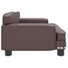 vidaXL Sofa dla dzieci, brązowa, 70x45x30 cm, sztuczna skóra
