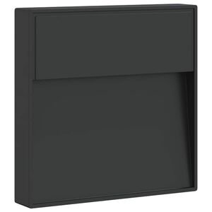 vidaXL Zewnętrzny kinkiet LED, czarny, odlewane aluminium