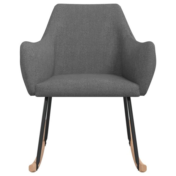 vidaXL Fotel bujany, ciemnoszary, tapicerowany tkaniną