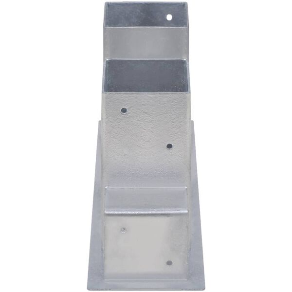 vidaXL Wsporniki do stojaka na drewno, 4 szt., stal, srebrne