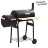 vidaXL Grill na świeżym powietrzu 104 x 58 x 114 cm Stal Czarny