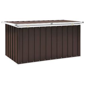 vidaXL Skrzynia ogrodowa brązowa 129x67x65 cm