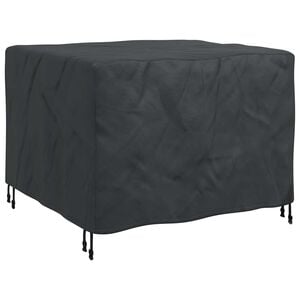 vidaXL Pokrowiec na meble Gładki Czarny 113 x 113 x 73 cm 210D