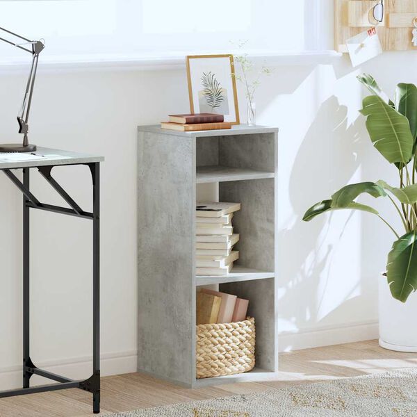 vidaXL Regał, betonowy szary, 34x31x80 cm, materiał drewnopochodny