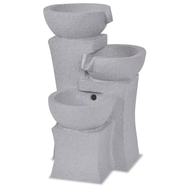 vidaXL Fontanna pokojowa ze światłem LED, żywica syntetyczna