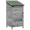 vidaXL Shed ogrodowy Szary 59 x 56 x 113,5 cm Drewno Świerkowe