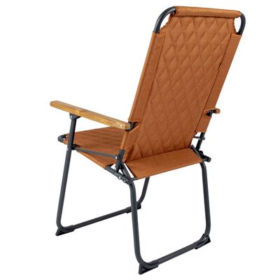 Bo-Camp Składane krzesło turystyczne Jefferson, brązowa glina