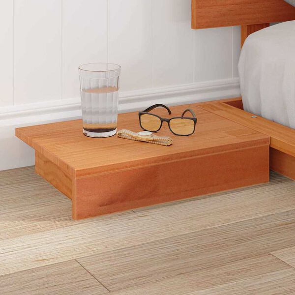 vidaXL Ramka ł&oacute;żka Brązowy 135 x 190 cm drewno