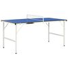 vidaXL 5 st&oacute;p st&oacute;ł do ping-ponga z siatką 152x76x66 cm niebieski