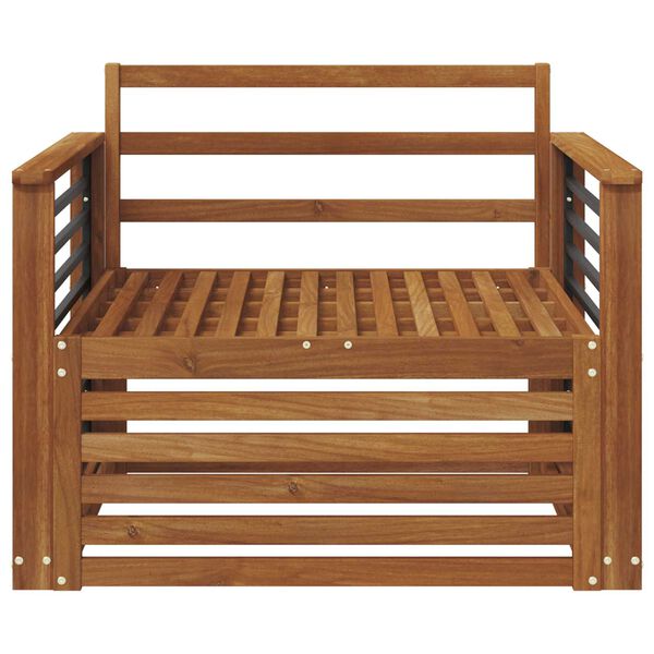 vidaXL 2 Sztuka Sofa z podłokietnikami Lite Drewno Akacji Naturalny