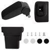 vidaXL Podłokietnik samochodowy, czarny, 17x32x(37-53) cm, ABS