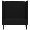 vidaXL Sofa z wysokim oparciem Czarny 109 x 56 x 121 cm tkanina