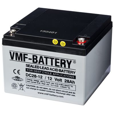 VMF AGM Akumulator głębokiego rozładowania 12 V, 28 Ah, DC28-12