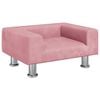 vidaXL Sofa dla dzieci, r&oacute;żowa, 50x40x26,5 cm, aksamitna